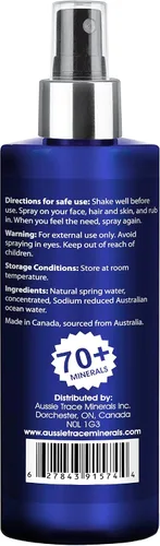 Miniatura 3 de Aussie Trace Minerals - Spray mineral de magnesio y traza con más de 70 oligominerales.