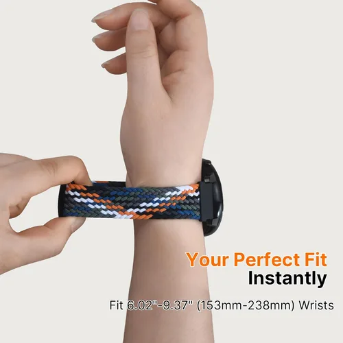 Miniatura 5 de Fullmosa Correas de reloj magnéticas de nailon de 0.787 pulgadas, correa de reloj de liberación rápida compatible con Garmin Vivoactive 6/5, Venu