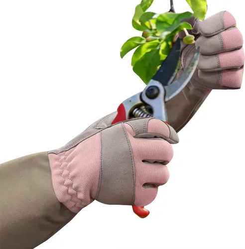 Miniatura 12 de Rose Pruning Gloves Thorn Resistant, Embroidery Gardening Gloves with Extra Long Forearm Protection Rosa rojo