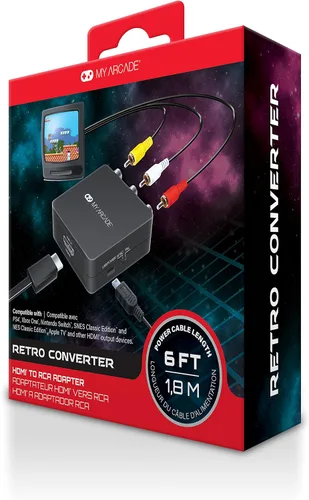 Miniatura 2 de My Arcade DGUN-2937 Retro Converter for HDMI to Composite-10FT RCA cable and 6FT Micro USB cable