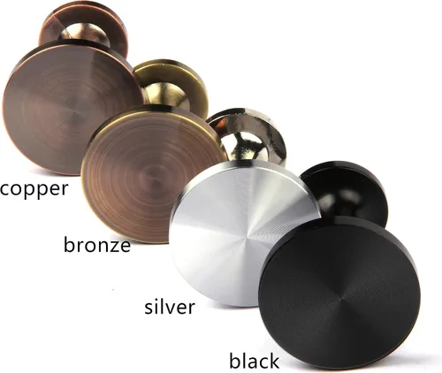 Miniatura 7 de BEL AVENIR Paquete de 2 soportes de metal redondos de metal para cortinas de medallón, ganchos de pared, estilo moderno y simple, decoración