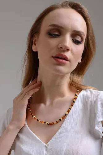 Miniatura 41 de Amber Necklace for Women - HandMade Baltic Jewelry for Adult - 18 inch - 100% Genuine
