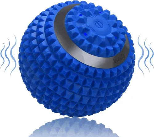 Miniatura 9 de Pelota de masaje vibratoria, rodillo de masaje de yoga de alta intensidad de 4 velocidades, alivia la tensión muscular, bolas de masaje de presión
