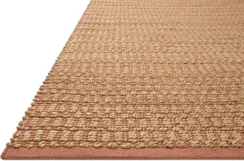 Miniatura 6 de Loloi Angela Rose Colton Collection CON-05 Natural/Clay 2'-0" x 3'-0", 0.38 pulgadas de altura, alfombra decorativa