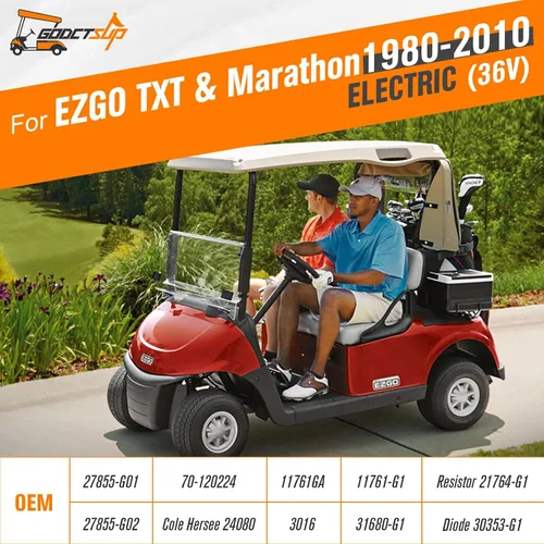 Miniatura 5 de EZGO - Relé solenoide de 36 V con resistencia y diodo, se adapta a carritos eléctricos EZGO TXT y Marathon 1980-2010, solenoide de servicio continuo
