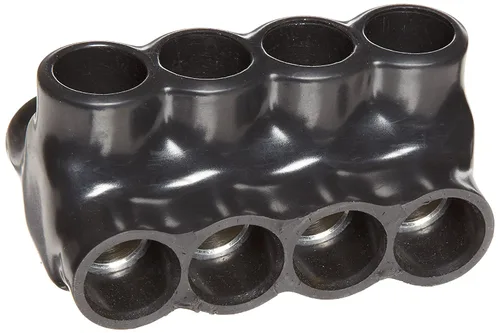 Miniatura 19 de Morris Productos 97643 Conector multi-cable, aislado, entrada dual, negro, 3 puertos, 250 - 6 rango de cables, 5/16" Allen Hex 3 Puertos, 250 - 6