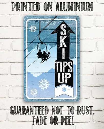Miniatura 8 de Consejos de esquí - Decoración clásica de cabaña de esquí y decoración de pared de cabaña, accesorios de esquí de nieve, copos de nieve de invierno