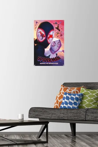 Miniatura 2 de Trends International Marvel Spider-Man: Across The Spider-Verse - Póster de pared de una hoja de máscaras de 14.72 x 22.37 pulgadas, paquete