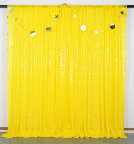 Miniatura 30 de ShinyBeauty Cortinas de Telón de Fondo con Lentejuelas 4x10 pies Negro Cortinas de Lentejuelas 2 Paneles Telones de Fondo para Bodas Telón de Fondo