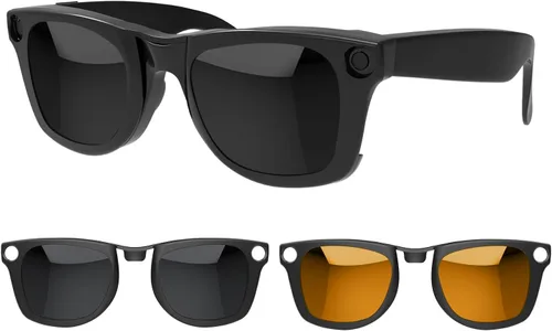 Miniatura 20 de 2 clips polarizados para Ray-Ban Meta Wayfarer y Gen 2 (RW4008/RW4012, talla L, 53-22), clip fotocromático para protección UV Meta Wayfarer Gen 2