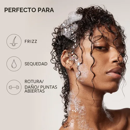 Miniatura 5 de OUAI Champú Espeso - Champú Hidratante con Queratina, Raíz de Malvavisco, Manteca de Karité, Aceite de Aguacate para Cabello Grueso - Fortalece e