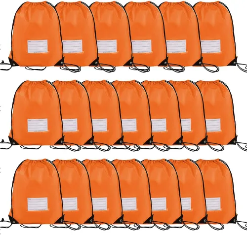 Miniatura 67 de CODOBON Paquete de 20 bolsas con cordón, mochila de cuerda de dibujo a granel, bolsa de bricolaje para gimnasio, deportes, bolsa para mujeres