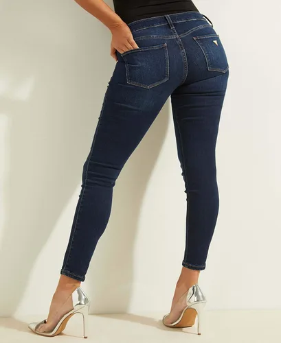 Miniatura 2 de GUESS Jeans ajustados y elásticos de tiro medio para mujer