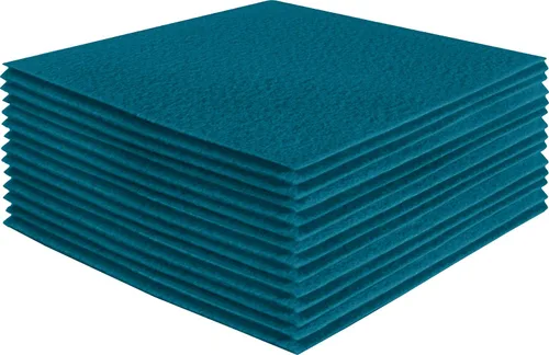 Miniatura 169 de FabricLA Hojas de fieltro acrílico para manualidades, cuadrados de fieltro precortados suaves de 4 x 4 pulgadas (3.9 in x 3.9 in), utiliza hojas