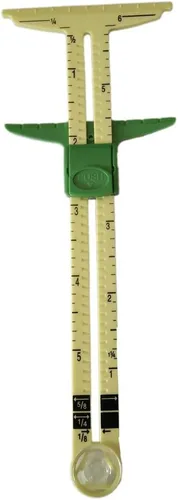 Miniatura 3 de HONEYSEW Herramienta de costura de medición de calibre deslizante 5 en 1 con regla de calibre de costura gratis Estilo 1