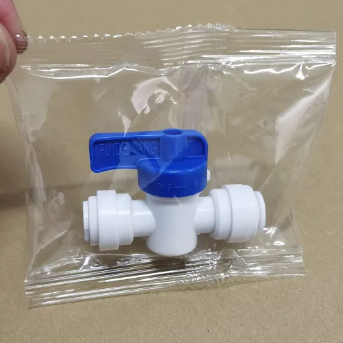 Miniatura 3 de Conexión rápida de tubo de inserción para uso alimentario, válvula de bola de cierre de tubo igual de 5/16" O.D. para filtro de agua purificador