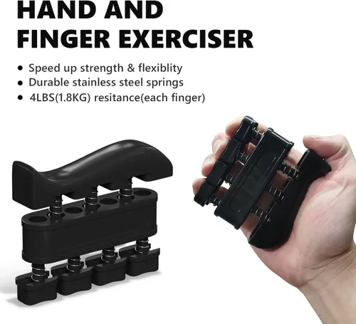 Miniatura 4 de Kit de fortalecimiento de agarre de mano con fortalecedor de muñeca, juego definitivo para entrenamiento de antebrazo, entrenador de fuerza