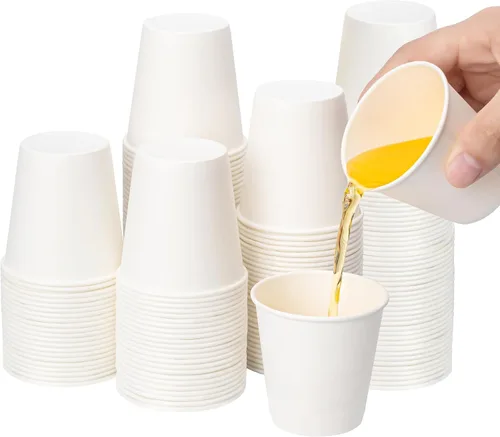 Miniatura 11 de RACETOP Paquete de 300 tazas de café de papel de 3 onzas para baño, vasos desechables para enjuague bucal, vasos de papel pequeños para fiestas