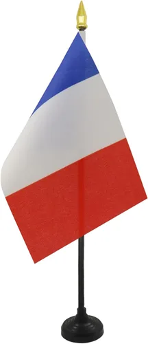 Miniatura 7 de AZ FLAG Bandera de mesa de Albania de 4 x 6 pulgadas - Bandera de escritorio albanesa 5.9 x 3.9 in - Tapa de lanza dorada