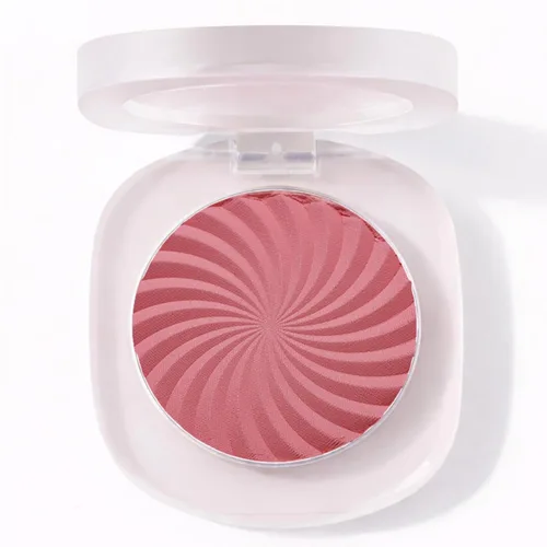Miniatura 11 de TINTARK Rubor en polvo mate sin talco Cheeky Blush compacto, 01 MORNING ROSE, rubor prensado para mejillas, pigmento construible, mezcla suave