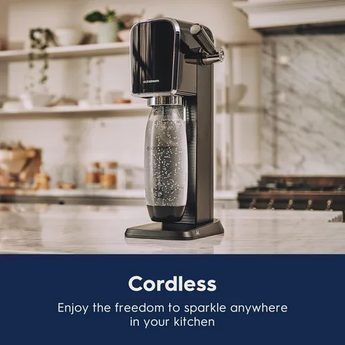 Miniatura 7 de SodaStream - Máquina de agua con gas ART PAQUETE DE VALOR Sistema de CO2 CQC Incluye 2 cilindros de CO2, 2 botellas aptas para lavavajillas