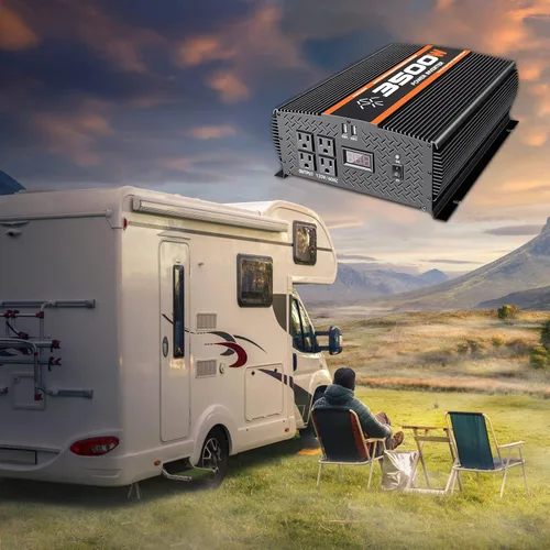 Miniatura 7 de Inversor de 5500 W de 12 V a 110 V/120 V, inversor de corriente para camión, RV, inversor de energía solar, inversor de 5000 vatios, convertidor