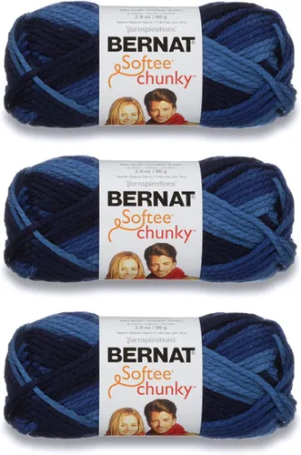 Miniatura 11 de Ovillo sólido Bernat Softee Chunky, Acrílico, Rojo Berry, Paquete de 1