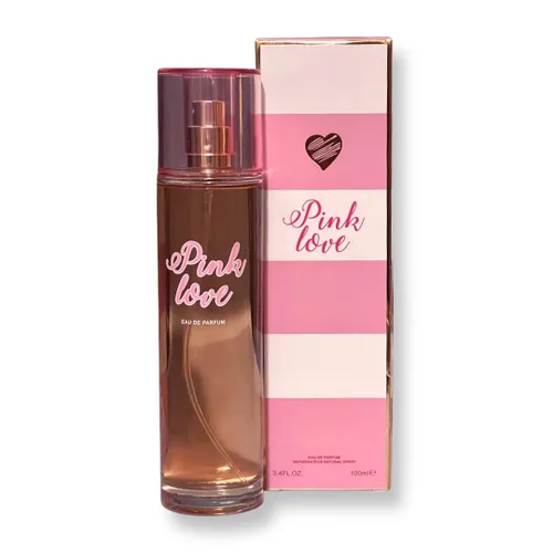 Pink Love Eau de Parfum para mujer | 3.4 onzas líquidas de fascinantes notas de bergamota y vainilla naranja frambuesa | Fragancia ligera para uso