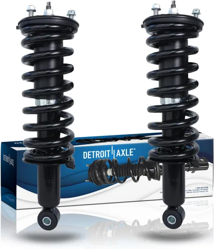 Miniatura 23 de Detroit Axle - Puntales 4WD para Ford Expedition Lincoln Navigator 1997-2002, 4 puntales completos con muelle helicoidal delantero trasero 1998 1999