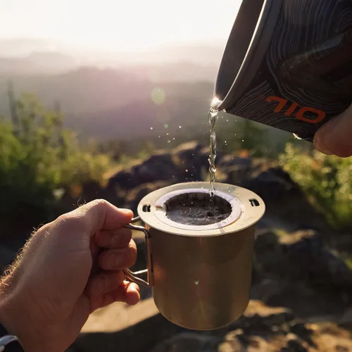 Miniatura 8 de Coulée EcoPour Coffee - Paquete variado de café para verter una sola porción, uso para acampar o viajar, compostable prellenado, todos los filtros