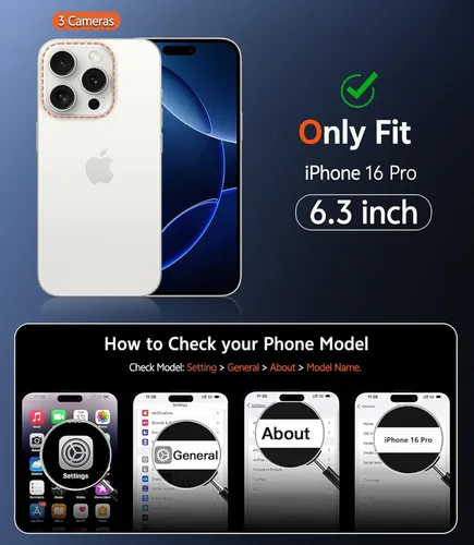 Miniatura 740 de FNTCASE Funda para iPhone 13 Pro-Max: Fundas magnéticas transparentes compatibles con Magsafe Slim anti amarillamiento protección contra caídas
