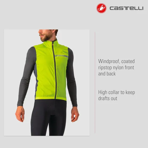 Miniatura 2 de Castelli Chaleco elástico de ciclismo Squadra para ciclismo de carretera y grava, ciclismo