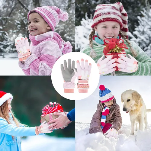 Miniatura 53 de Guantes de nieve para hombre y mujer, impermeables, para invierno, cálidos, para esquí, snowboard, guantes para mujer