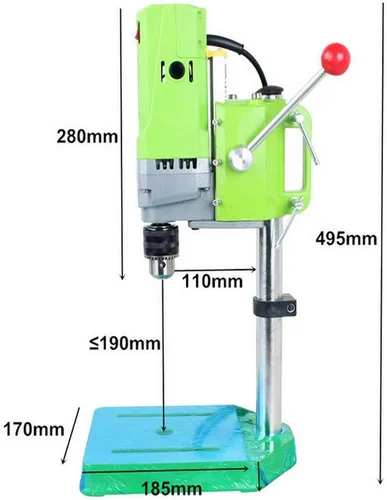 Miniatura 4 de Soporte de Taladro de Banco 710W Mini Taladro Eléctrico de Banco Máquina de Perforación Portabrocas 1-13mm