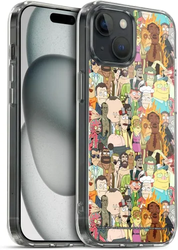 Miniatura 187 de Head Case Designs Funda de gel con licencia oficial de Rick and Morty Aliens Season 3 [protección de grado militar] compatible con Apple iPhone 12
