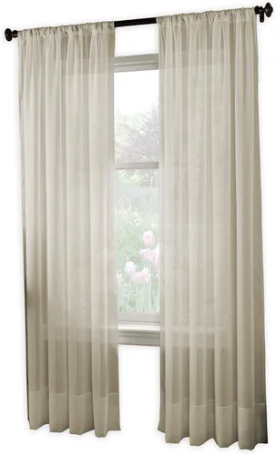 Miniatura 2 de Curtainworks 1Q804004OY Soho Voile Cortina Panel 1Q804004OY, 144", Oyster
