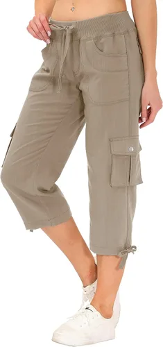 Miniatura 3 de MoFiz - Pantalones cargo capri, ligeros, casuales, holgados, cómodos y bonitos, de secado rápido, atléticos, para senderismo, viajes, con bolsillos