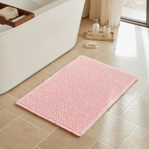Miniatura 31 de Triohero Tapete de baño con diseño de gofre, tapete de baño pequeño y bohemio, antideslizante, lavable, ultra suave, súper absorbente, de secado