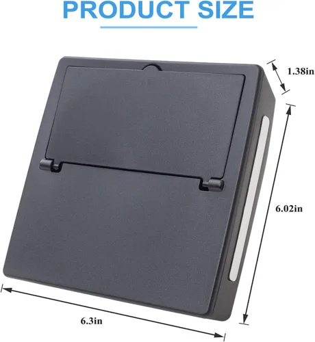 Miniatura 6 de JKCOVER Organizador de caja oculta para consola central compatible con Toyota Tacoma 2016-2021 2022 2023, accesorios reposabrazos caja