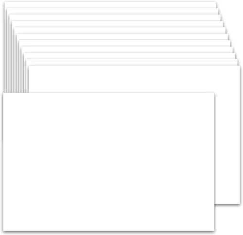 Paquete de 400 cartulina de 5 x 7 pulgadas, cartulina blanca gruesa de 80 libras, cartulina pesada para impresora, postales, invitaciones y