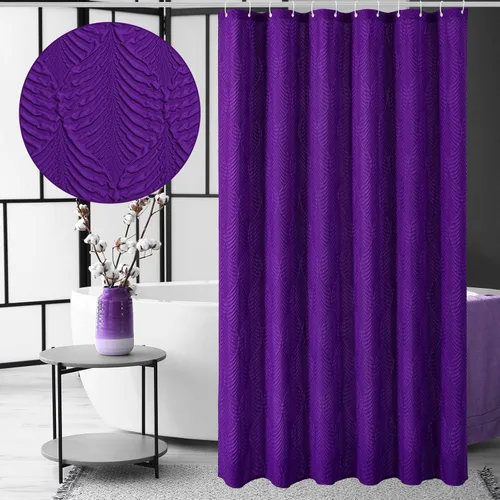 Miniatura 13 de Gibelle Cortina de ducha para baño, cortina de ducha de tela texturizada en relieve 3D, moderno juego de cortina de ducha de tela suave, 72 x 72