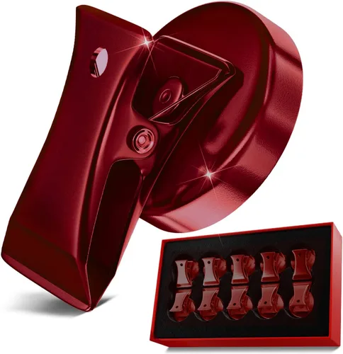 Miniatura 8 de 10 unidades de clips magnéticos de alta resistencia, clips metálicos premium de 35 mm de diámetro para refrigerador con almohadillas antiarañazos