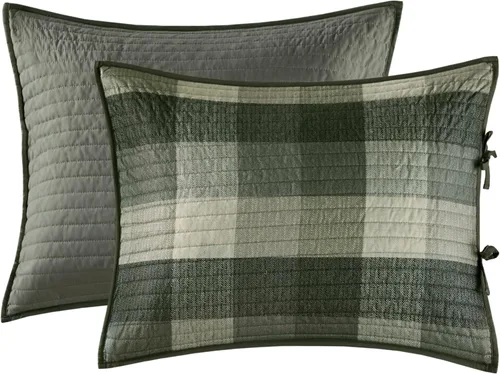 Miniatura 9 de Madison Park Ridge - Juego de funda para sofá cama, diseño reversible con estampado de espiga a cuadros estilo cabaña rústica, ropa de cama de lujo
