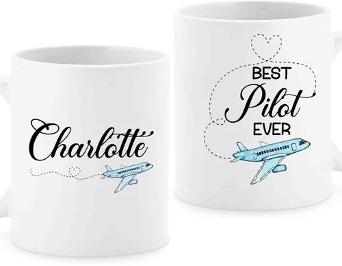 Miniatura 11 de BigTees Taza de café de piloto personalizada, regalos para piloto, taza de piloto, taza de café de piloto de avión, taza de café personalizada