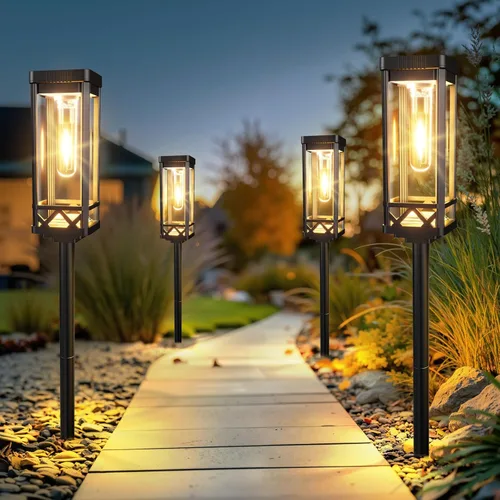 Miniatura 4 de KOOPER Taller Solar Pathway Lights Outdoor, 8 Pack Upgraded Brighter Solar Garden Lights Solar Powered, Up To 15 Hours Outdoor Solar Lights for Yard