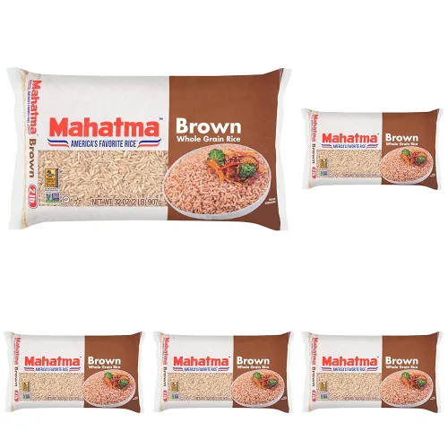 Miniatura 8 de Mahatma Arroz integral de grano entero, bolsa de arroz de 2 libras, arroz para estufa o microondas