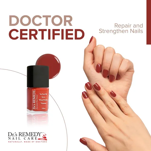 Miniatura 2 de Dr’s Remedy Esmalte de uñas enriquecido: No tóxico, totalmente natural y orgánico - Formulado por médicos: Fortalece, restaura, cura y protege