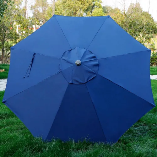 Miniatura 4 de Blissun - Sombrilla de aluminio para patio al aire libre de 9 pies, sombrilla de mesa para exteriores, sombrilla de jardín, sombrilla de mercado