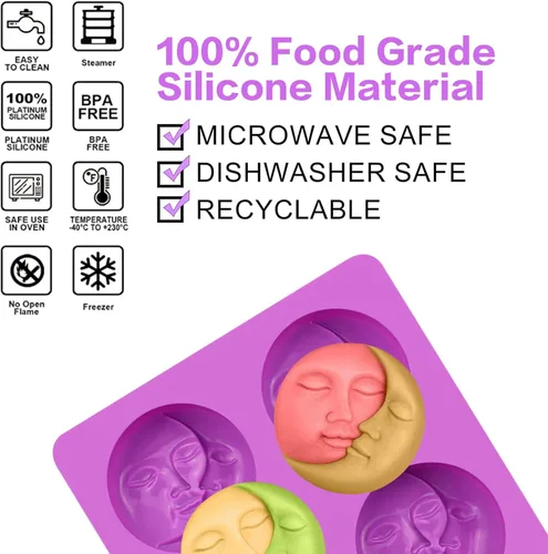 Miniatura 2 de Moldes de jabón de silicona, moldes de jabón con diferentes cavidades y formas, perfectos para hacer jabón, pasteles caseros, chocolates, postres