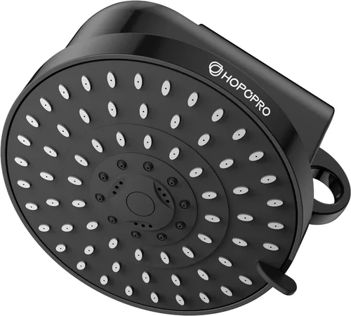 Miniatura 22 de HOPOPRO - Regadera con filtro de alto caudal, 5 modos, fijo de alta presión con filtro, 2 en 1 para agua dura, elimina el 99% de cloro y mejora